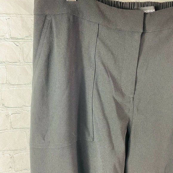 NWT EXPRESS Black Mid Rise Pull On Utility Pant - Picture 6 of 9